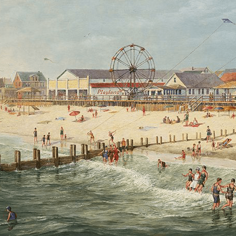 historic boardwalk postcard image